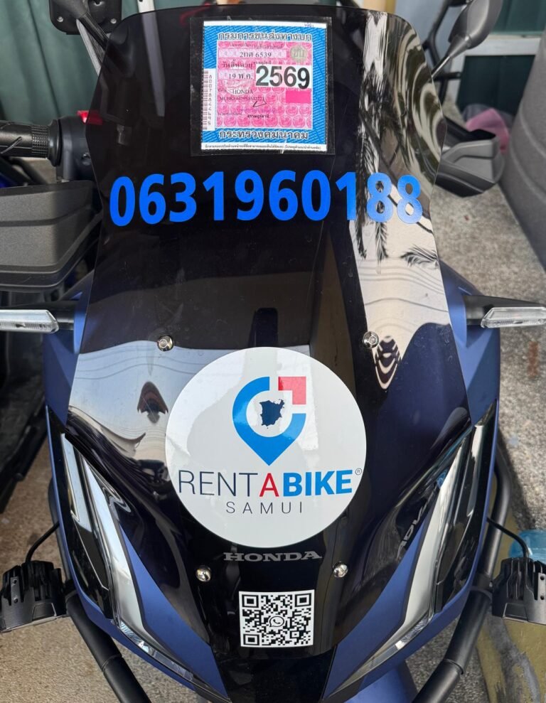 scooter rental insurance rent a bike samui