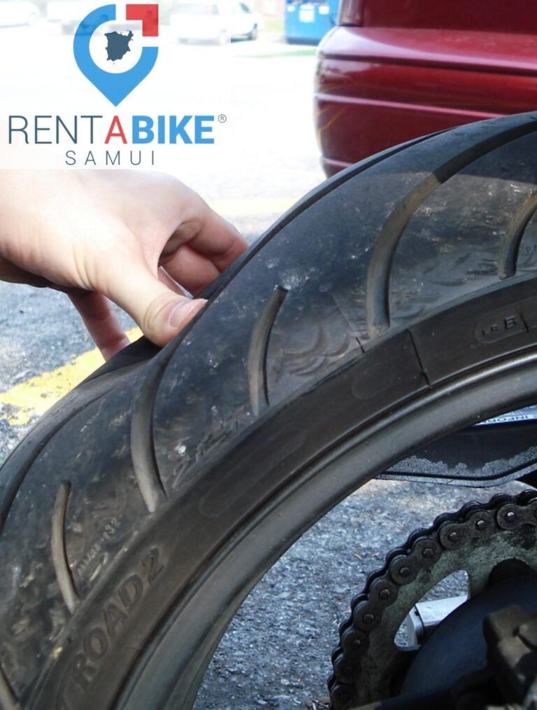 flat tire in samui rent a bike samui